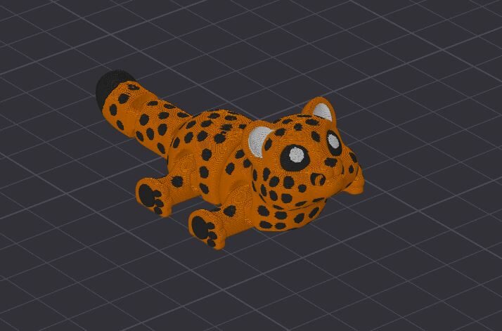 Leopard Slice Keychain